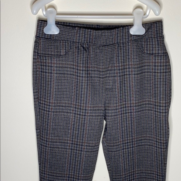 Sanctuary Runway cropped grey plaid leggings sz S - Picture 3 of 10